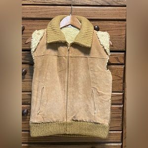 Banff Ltd Suede Vest Sweater Bee Women’s Size Medium